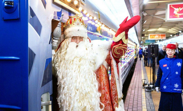 У Деда Мороза появился новый поезд