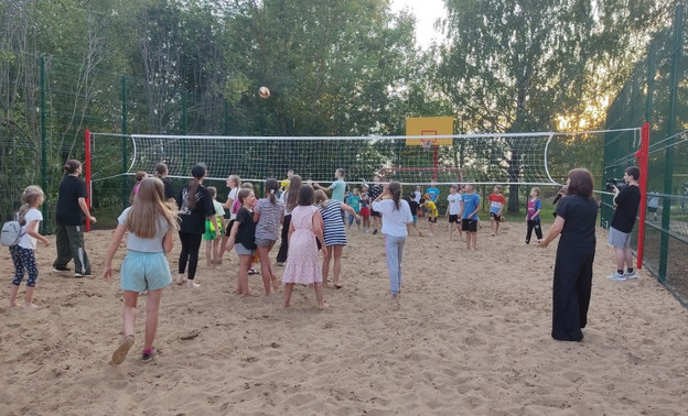 Спортплощадку для футбола, баскетбола и волейбола открыли в селе Русском