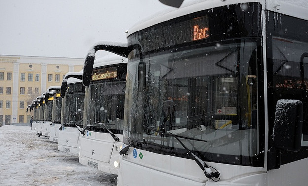На городские маршруты Кирова вышло больше половины новых автобусов