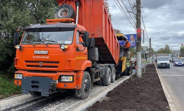 Ремонт тротуаров в Кирове выполнили на 90 %