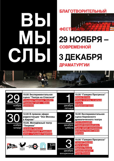 В Кирове пройдёт благотворительный фестиваль современной драматургии