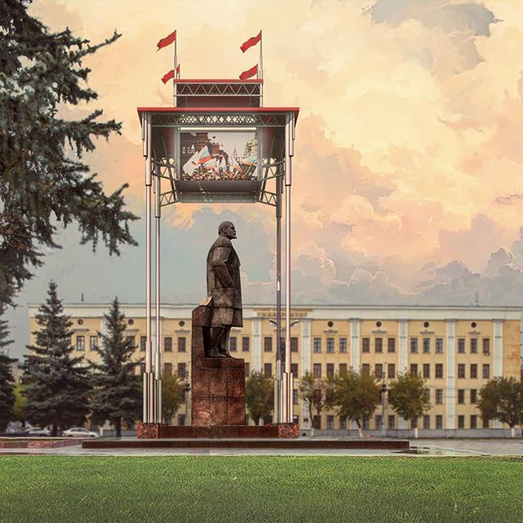 Кировский архитектор предложил постепенно погрузить под землю памятник Ленина на Театральной площади