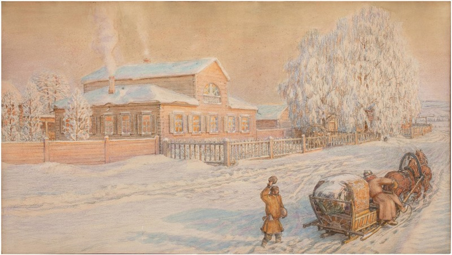 Село Рябово на картинах Аполлинария Васнецова