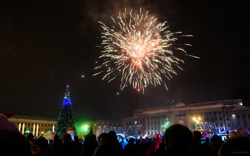 Петухи, фейерверки и гирлянды. Как кировчане отметили Новый год?