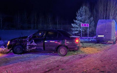 На трассе под Котельничем столкнулись «Хендай» и «Мерседес»