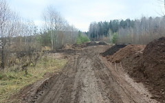 Дорогу к кировскому кладбищу засыпали землей со стройки