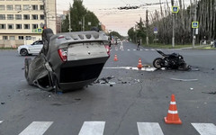 В ДТП на Московской пострадал мотоциклист