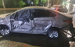 На Октябрьском проспекте пьяный водитель попал в аварию