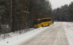 В Кирове автобус с детьми вылетел в кювет