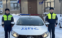 Кировские автоинспекторы помогли водительнице вытащить машину из кювета