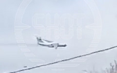 Опубликованы кадры с падением самолёта в Ивановской области