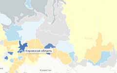 Кировская область засветилась на карте протестов