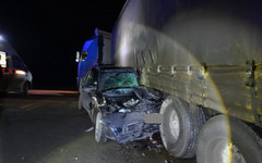 На трассе под Вятскими Полянами грузовик столкнулся с легковушкой: один человек погиб