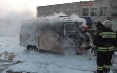 В Сосновке полностью сгорел «УАЗик»