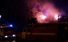 Больше 30-ти человек тушили горящий дом на улице Урицкого