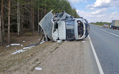 В Советском районе опрокинулся автомобиль