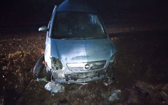 В Верхошижемском районе «Опель» улетел в кювет