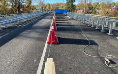 В Вятскополянском районе отремонтировали мост через реку Люга
