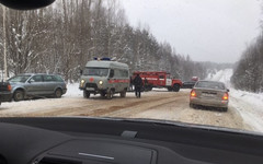 Лобовое столкновение на трассе Советск - Яранск: два человека пострадали