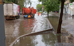 На Октябрьском проспекте планируют увеличить трубу ливнёвки