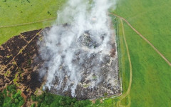 В Уржумском районе горит закрытый полигон ТБО