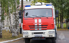 В Кирово-Чепецке у гаражей сгорел мусор