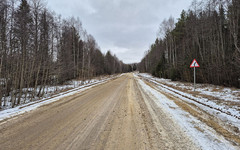 На трассе под Омутнинском укрепили три километра дороги
