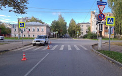 В Кирове школьницу сбили на пешеходном переходе