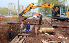 В Кирово-Чепецке на проспекте Россия началось обновление теплосетей