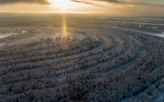 В Кировской области сняли невероятное природное явление