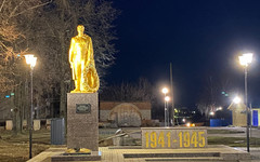 В Афанасьево сделали подсветку памятника