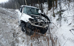 В Советском районе опрокинулся УАЗ, есть пострадавшие