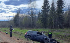В Белохолуницком районе после съезда в кювет погиб мужчина