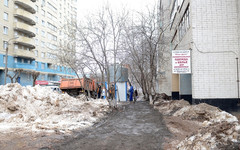 У женской консультации на Преображенской сделали новый тротуар