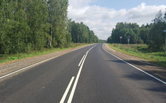 В Кировской области отремонтировали дорогу Казань - Пермь