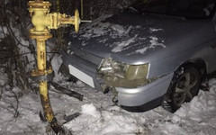 В результате ДТП в Нововятске была повреждена газовая труба