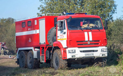 В кировском СНТ сгорело нежилое строение