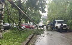 Кировские службы устраняют последствия грозы