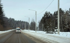 В деревне Гуси под Кировом установили новое уличное освещение