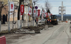 На Московской установят новые бордюры