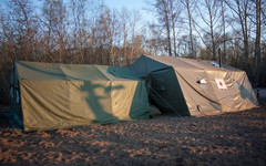 В Вересниках развернули временный медпункт МЧС