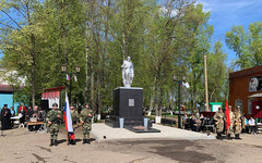 В Малмыже зажгли Вечный огонь на природном газе