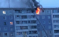 В жилой многоэтажке на Московской в районе «Метро» сгорела квартира