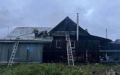 В Кировской области сгорели гараж и сарай