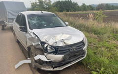 В Уржумском районе столкнулись питбайк и «Лада Гранта»