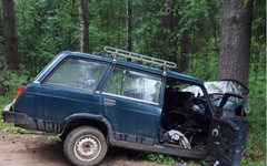 В Кирово-Чепецком районе погиб водитель легковушки после столкновения с деревом