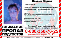В Кирове ищут 15-летнего мальчика