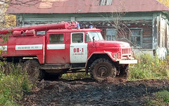 В Котельничском районе во время пожара в доме пострадала женщина