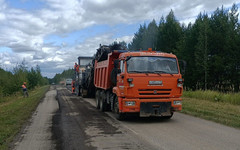 В Кировской области начали ремонтировать дорогу Киров - Лазарево