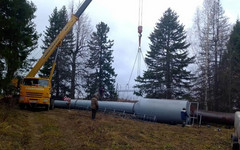 В деревне Малая Кильмезь установили новую водонапорную башню